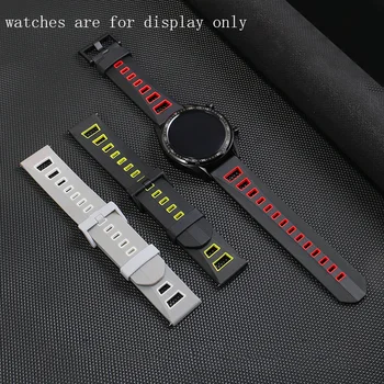 Замяна на Huawei Watch GT/GT2 Pro Honor Magic3/GS/ES Мек Силиконов Ремък За Часа и 20 мм и 22 мм Спортен Гумена Гривна Быстросъемный