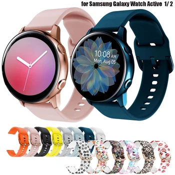 Силиконов Оригинален 20 мм и Каишка За Samsung Galaxy Watch Active 2 40/44 мм/3 41 мм Смарт Часовници Гривна За Huawei GT 2 42 мм
