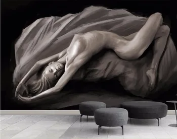 Фотообои 3D За Спалня С Релефни красотата на 3D Тапети Хол Изкуство ТЕЛЕВИЗИЯ Фон на Стената
