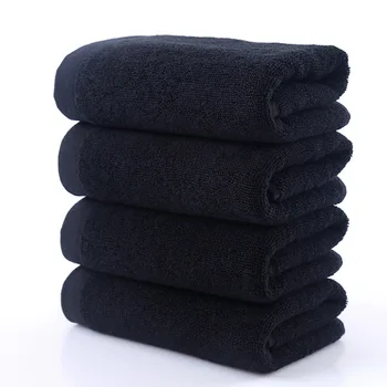 Черно памучни кърпи Утолщенное кърпи за баня За възрастни плажни кърпи кратък кърпа коледен подарък за домашно спа